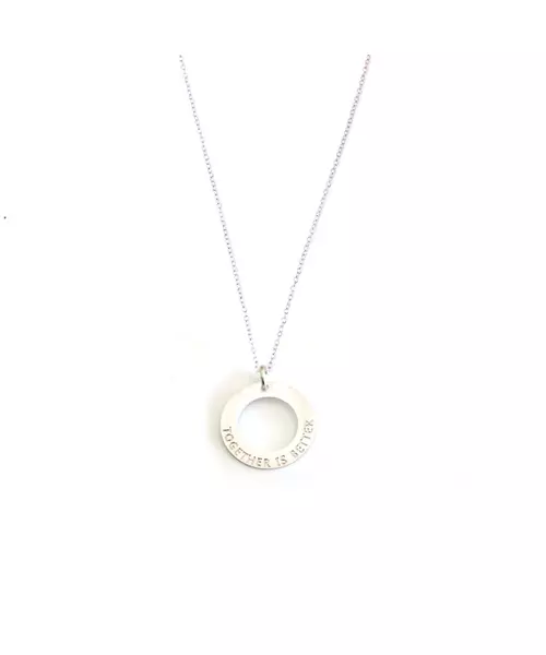 Together is better Necklace - 18ct White Gold