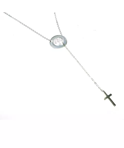 The Tree of Life with cross - Silver 925 Necklace