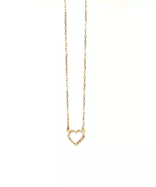 9ct Yellow Gold Heart Necklace