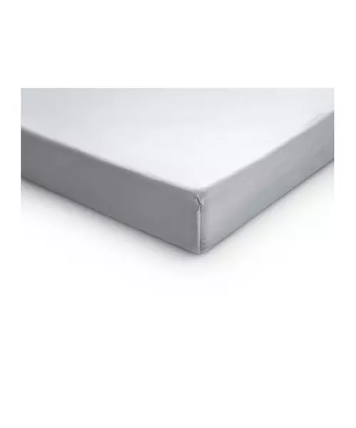 Μονό Σεντόνι από Βαμβακερό Σατέν με Λάστιχο 90 x 200 cm Χρώματος Λευκό Primaviera Deluxe 8720105609954