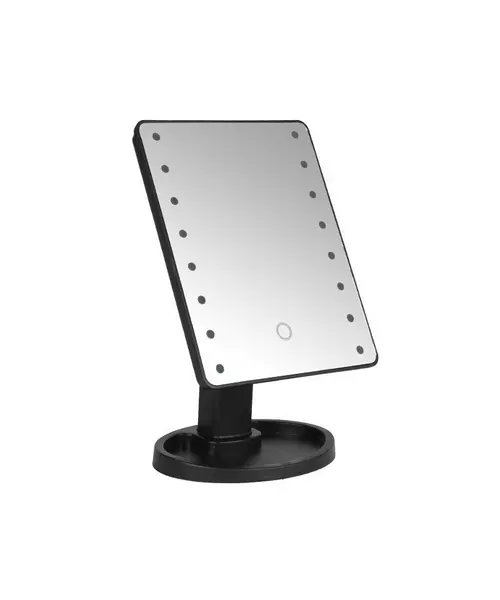 Επιτραπέζιος Καθρέπτης με Led Φωτισμό και Κουμπί Αφής SPM L16-Black