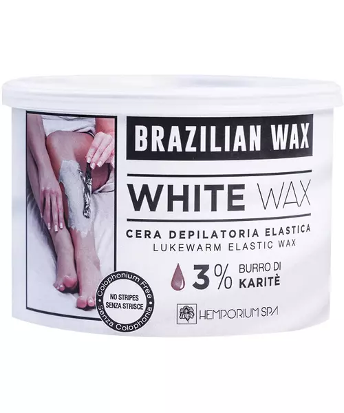 BRAZILIAN WHITE WAX 3% KARITE ΚΕΡΙ 400ml