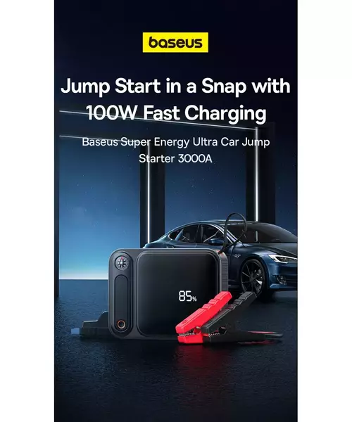 Baseus Car Jump Start Booster & Powerbank 26800maH 3000A