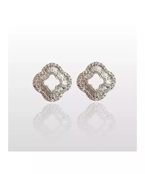 18ct White Gold Earrings with Diamonds