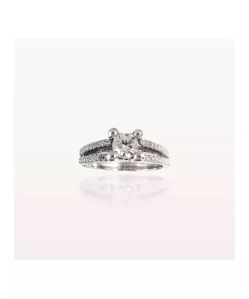 9ct White Gold Engagement Ring with oversized base (Copy)