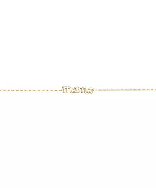 Mama Bracelet Plain - Silver 925 Gold Plated