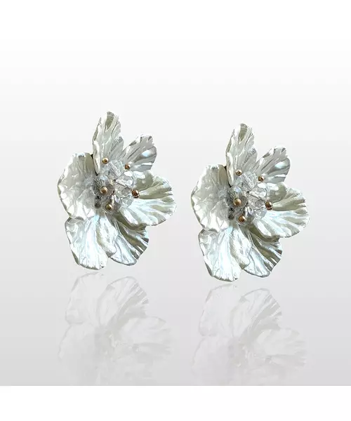 Pearl Flowers - Stainless Steel Gold Plated