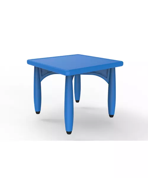 Plastic Legs Τετράγωνο παιδικό τραπεζάκι - Μπλε