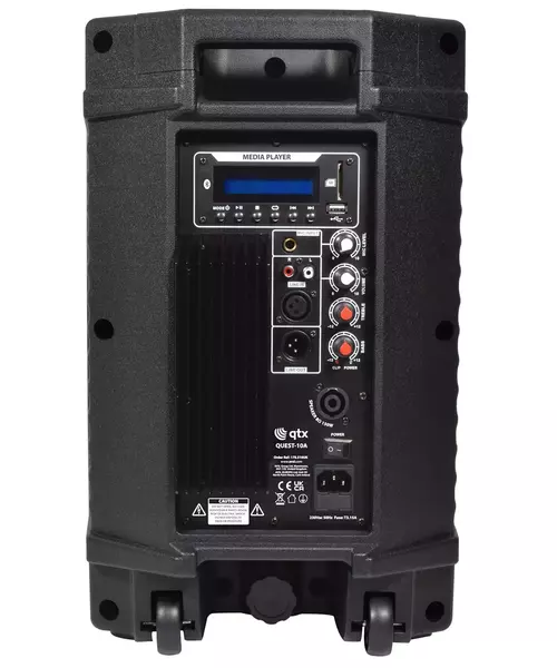 QTX QUEST-10A Active Speaker 10'' BT/USB/FM 600W 178.510UK