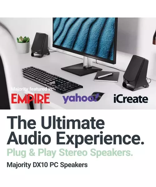 Majority PC Speakers DX10 10W 2.0 USB Powered