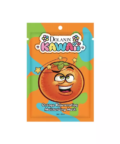 Cartoon Fruit Series Facial Mask (Orange)