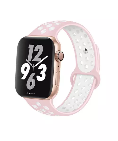 Apple Watch Pink&White Band-Apple Watch 5 44mm