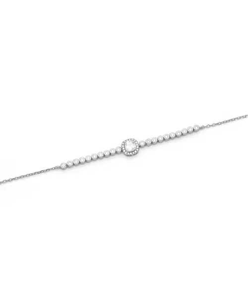 Half-Tennis Bracelet with Zircons - Silver 925