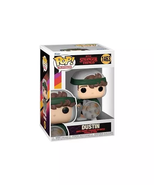 FUNKO POP! TELEVISION: STRANGER THINGS - DUSTIN (WITH SHIELD) #1463 VINYL FIGURE