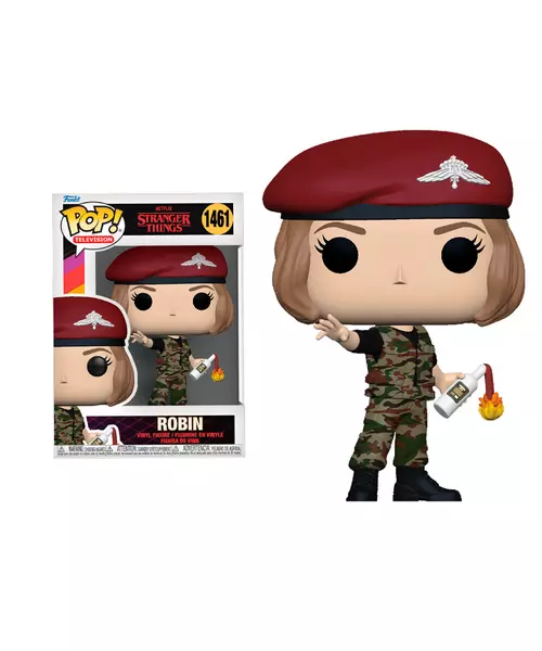 FUNKO POP! TELEVISION: STRANGER THINGS - HUNTER ROBIN (WITH COCKTAIL) #1461 VINYL FIGURE