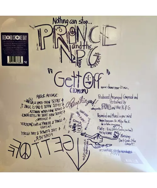 PRINCE & THE NEW POWER GENERATION - GET OFF (DAMN NEAR 10 MINUTES) LIMITED EDITION (LP VINYL) RSD 23