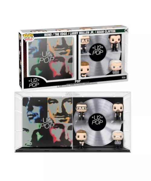 FUNKO POP! ALBUMS DELUXE: U2 POP - BONO / THE EDGE - LARRY MULLEN JR. / ADAM CLAYTON #46 VINYL FIGURE
