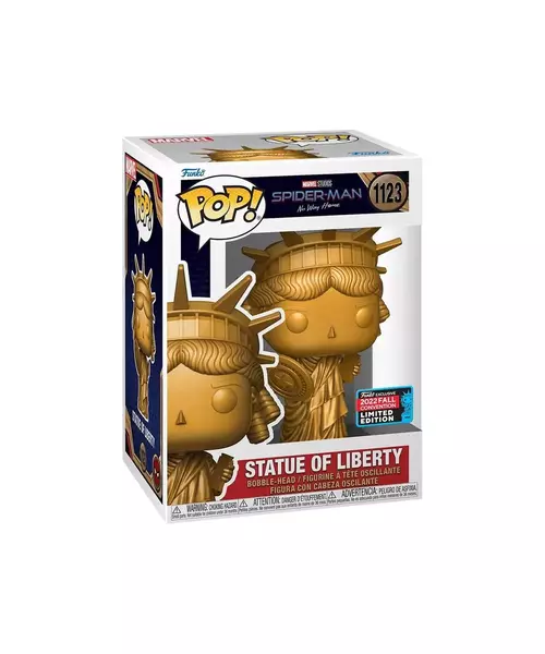 FUNKO POP! MARVEL: SPIDER-MAN NO WAY HOME - STATUE LIBERTY (WITH SHIELD) (2022 Fall Convention Limited Edition) #1123 BOBBLE-HEAD VINYL FIGURE