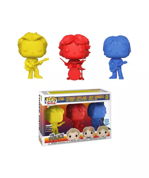 FUNKO POP! 3-PACK: ROCKS - THE POLICE (Limited Edition Colours)  VINYL FIGURE