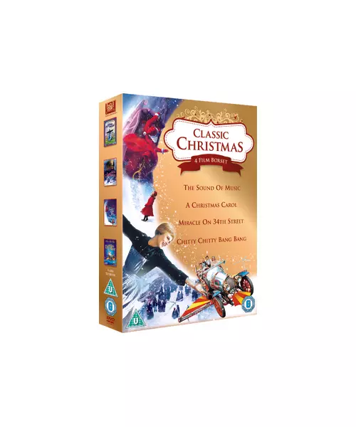 CLASSIC CHRISTMAS - THE SOUND OF MUSIC / A CHRISTMAS CAROL / MIRACLE ON 34TH STREET / CHITTY CHITTY BANG BANG {4 FILM BOXSET} (DVD)
