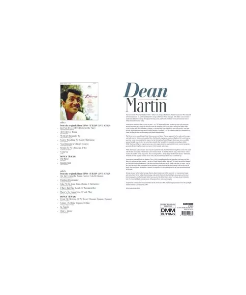 DEEN MARTIN - DINO: ITALIAN LOVE SONGS (LP VINYL)