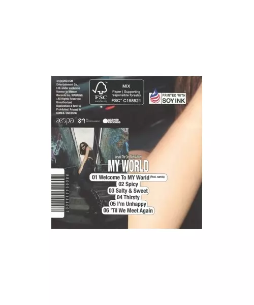 AESPA - MY WORLD -THE 3RD MINI ALBUM {NINGNING) (CD)