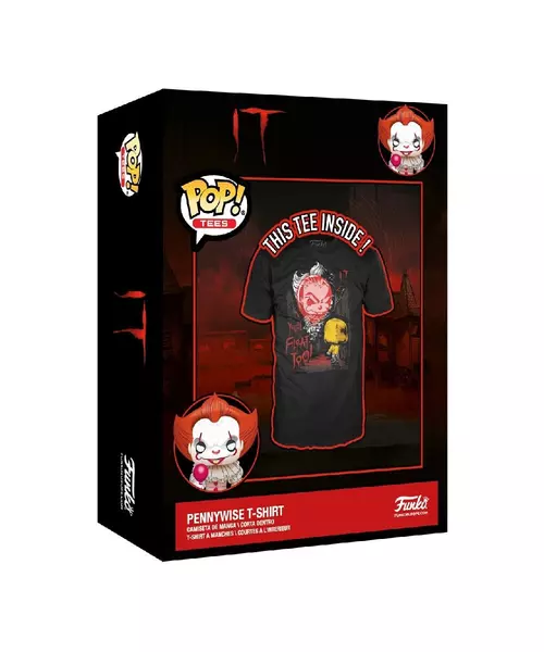 FUNKO POP! TEES: IT - PENNYWISE T-SHIRT (L)