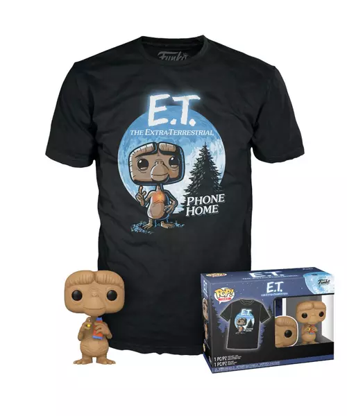FUNKO POP! & TEE (ADULT): E.T. - E.T. WITH CANDY (SPECIAL EDITION) VINYL FIGURE & T-SHIRT (L)