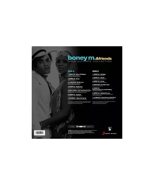 BONEY M & FRIENDS - THEIR ULTIMATE {LIMITED COLOURED EDITION} (LP VINYL)