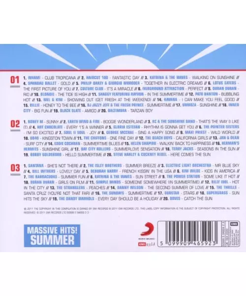 VARIOUS - MASSIVE HITS SUMMER (3CD)