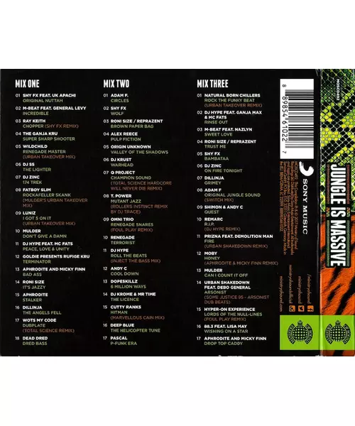 MINISTRY OF SOUND: JUNGLE IS MASSIVE - VARIOUS (3CD)