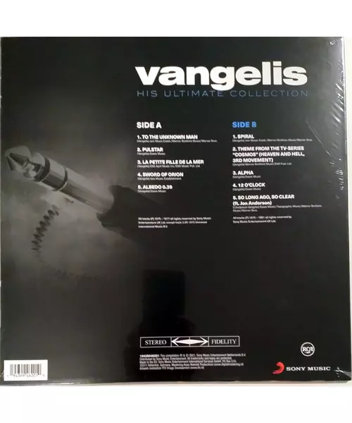 VANGELIS - HIS ULTIMATE COLLECTION (LP VINYL)