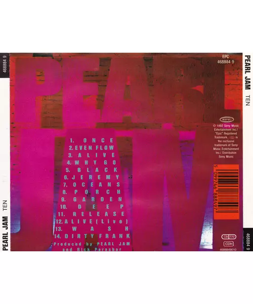 PEARL JAM - TEN (CD)