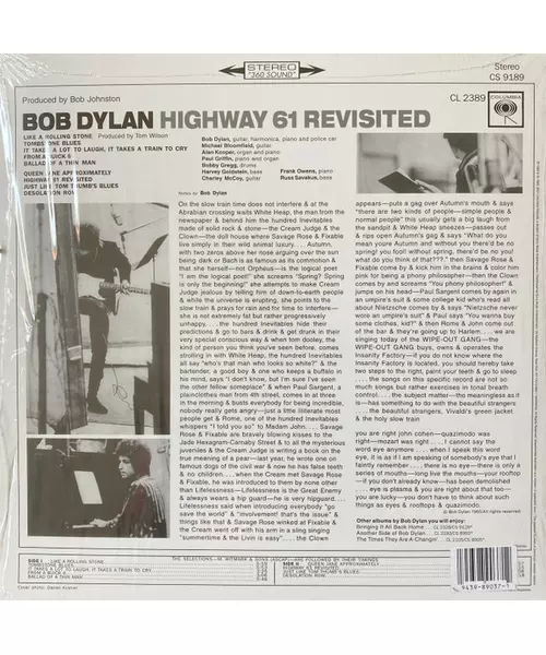 BOB DYLAN - HIGHWAY 61 REVISITED (LP VINYL)