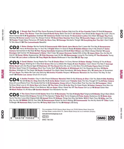 VARIOUS - 100 HITS: MUM (5CD)