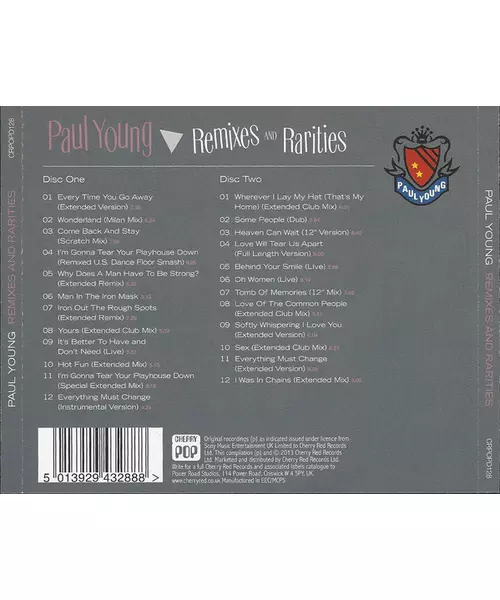 PAUL YOUNG - REMICES AND RARITIES (2CD)