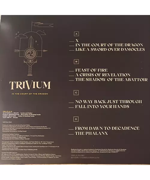 TRIVIUM - IN THE COURT OF THE DRAGON (2LP COLOUR VINYL)