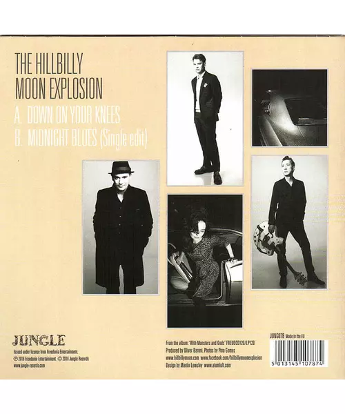 THE HILLBILLY MOON EXPROSION - DOWN ON YOUR KNEES (7'' SINGLE)