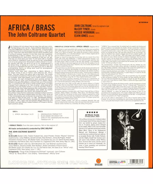 JOHN COLTRANE - AFRICA/BRASS (LP VINYL)