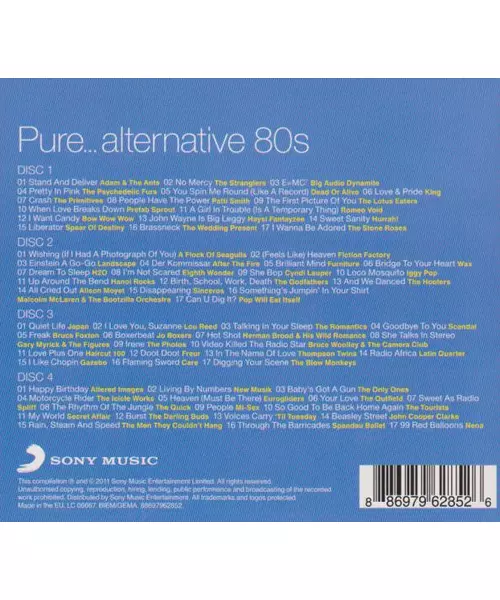 VARIOUS - PURE... ALTERNATIVE 80'S (4CD)