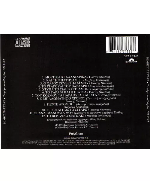 ΠΛΕΣΣΑΣ ΜΙΜΗΣ - ΤΑ ΜΟΡΤΙΚΑ (CD)