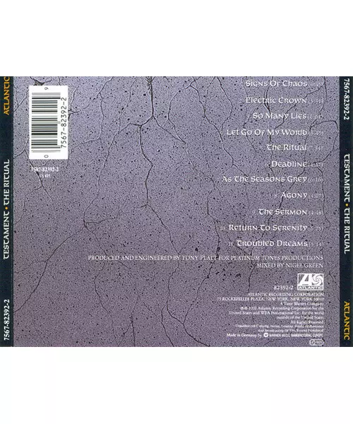 TESTAMENT - THE RITUAL (CD)