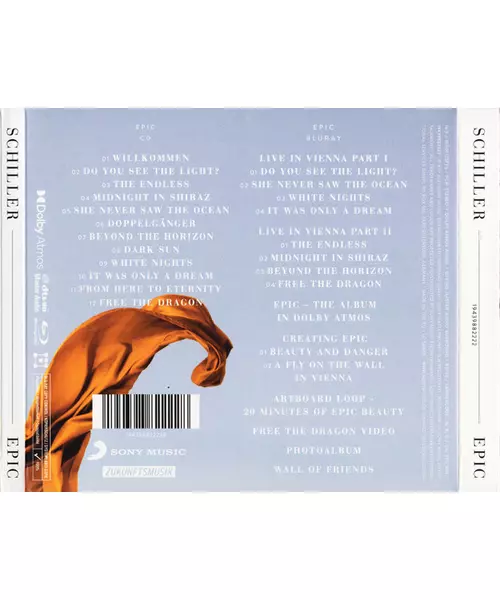 SCHILLER - EPIC (CD + BLU RAY)