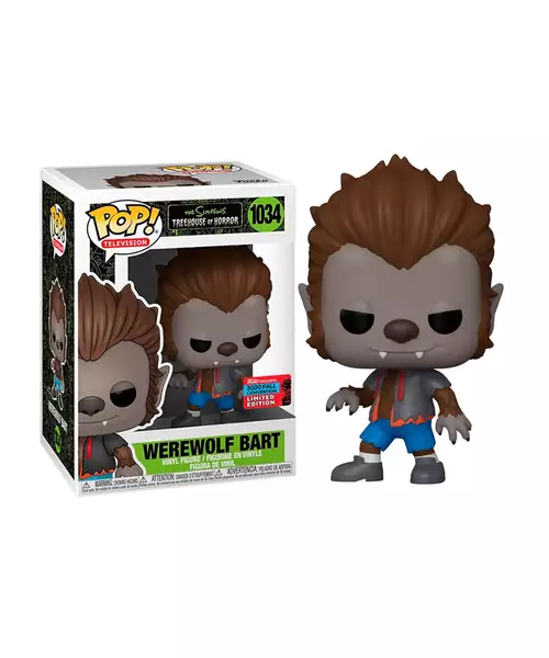 FUNKO POP! TELEVISION: THE SIMPSONS TREEHOUSE OF HORROR - WEREWOLF BART (2020 Fall Convention Limited Edition) #1034 Vinyl Figure
