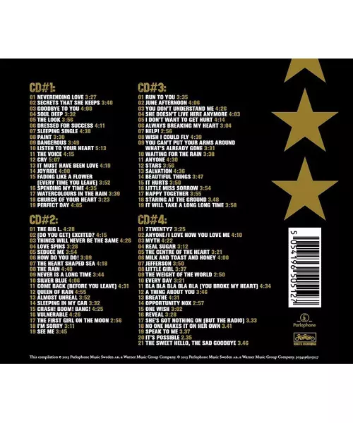 ROXETTE - THE ROXBOX - A COLLECTION OF ROXETTE'S GREATEST SONGS (4CD BOX)