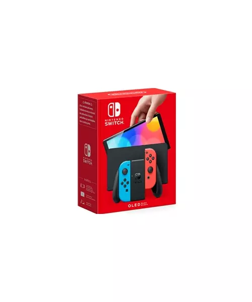 NINTENDO SWITCH CONSOLE OLED NEON BLUE/RED JOY CON