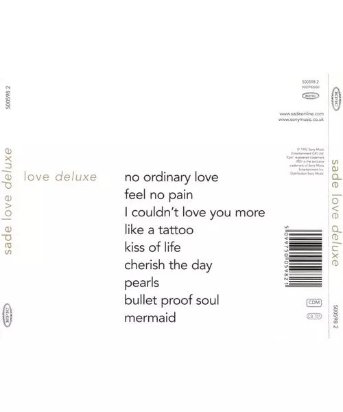 SADE - LOVE DELUXE (CD)