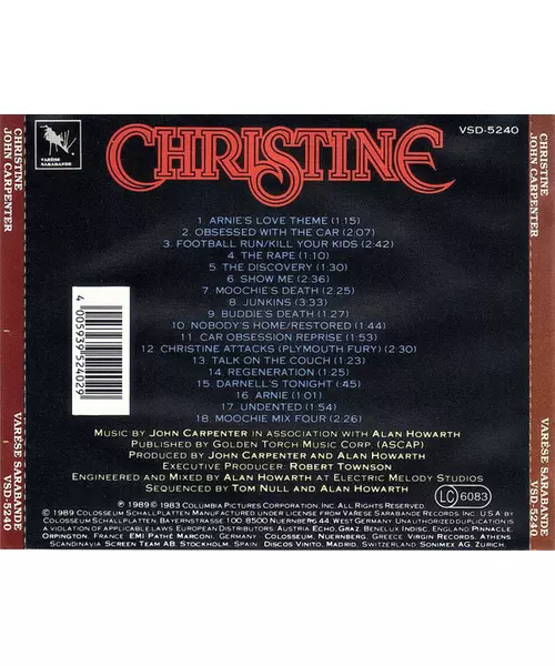 CHRISTINE - OST (CD)