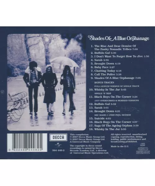 THIN LIZZY - SHADES OF A BLUE ORPHANAGE (CD)