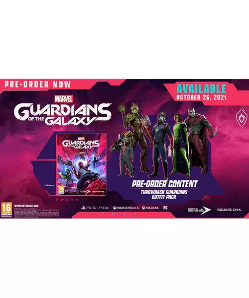 MARVEL'S GUARDIANS OF THE GALAXY + Steelbook + DLC Code (PS5)